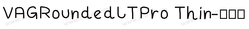VAGRoundedLTPro Thin字体转换